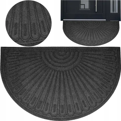 Immagine prodotto di Deco4Home zerbino Kiri 60x90 grigio semicircolare