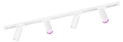 Produktbild von Ledvion Schienensystem lampen 1m 1-Phasen Weiss 4-flammig RGB