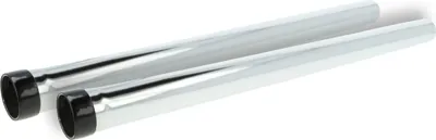 Produktbild von vhbw 2x Universal Staubsaugerohr für Staubsauger - 35 mm Anschluss, 50cm Schwarz Silber