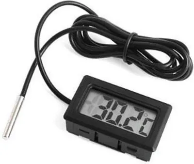 Produktbild von Digitales Kühlschrankthermometer - Digitales Kühlschrank- und Gefrierschrankthermometer - Temperatur messen - Temperaturen - Universal - Schwarz - CHPN