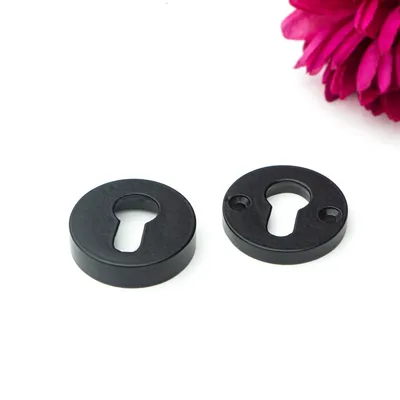 Produktbild von Schlüsselrosette für Haustüren(einzeln) - Sicherheitsrosette |PZ| Eisen schwarz