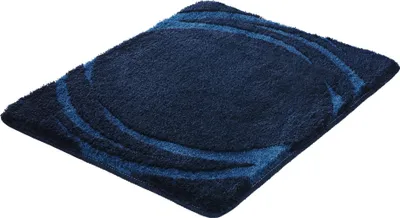Produktbild von Kleine Wolke Badteppich MYSTIC Navy 55 x 65 cm
