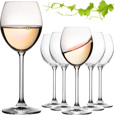 Produktbild von IMPERIAL Weißweingläser 250ml "Venedig" Set 6-Teilig Riesling Glas aus Crystalline Glas Weingläser Spülmaschinenfest