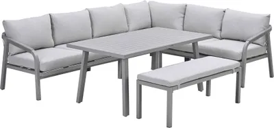 Produktbild von Garden Impressions Lounge Dining Set Monti 6-teilig - taupe - Aluminium
