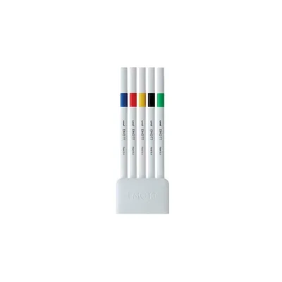 Produktbild von Uni-Ball Emott No.1 Marker 5 Stück(e) Schwarz, Blau, Grün, Rot, Gelb