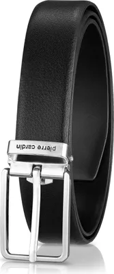 Produktbild von Pierre Cardin Ledergürtel Herren schwarz 30 mm Rindleder, Größe / Size:Bundweite 90 cm Gesamtlänge 105 cm W 35.4 M, Farbe / Color:schwarz