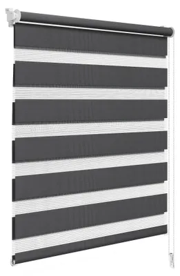 Produktbild von WOLTU Doppelrollo Klemmfix ohne Bohren 65x150 cm, Anthrazit