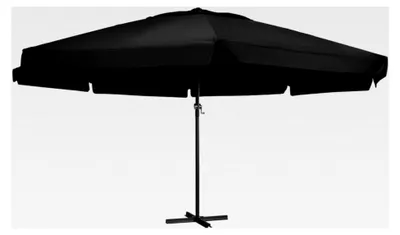 Produktbild von Sonnenschirm mit Aluminium-Mast und Kurbelsystem 500cm Schwarz