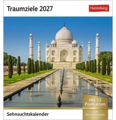 Obrázek produktu pro Kalendář snů a touhy 2027 – týdenní kalendář s 53 pohlednicemi