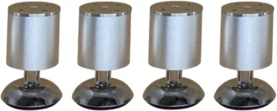 Produktbild von 4er Set Aluminium Möbelfüße Matt 8 cm - höhenverstellbar