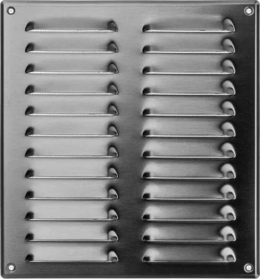 Produktbild von Famanu Ventilationsgitter 260x280mm mit Insektenschutz - Edelstahl