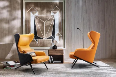 Immagine prodotto di Poltrona Design Schlagen Relax Club Lounge Monoposto Rivestimento Tessuto Pelle Acciaio inox
