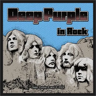 Produktbild von Deep Purple - Patch "In Rock", gewebter Stoff RO13292 (Einheitsgröße) (Blau/Grau/Schwarz)