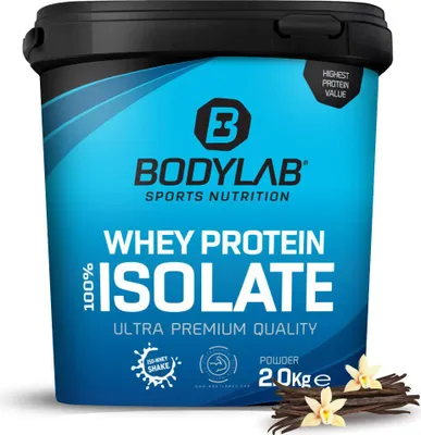 Produktbild von BODYLAB Whey Protein Isolat Pulver - 2000g - Vanille