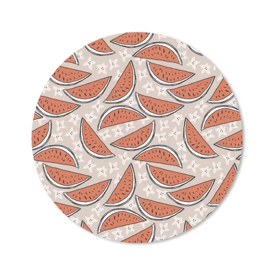 Produktbild von MuchoWow® Mauspad Mousepad Sommer - Wassermelone - Muster 20x20 cm - Mousepads - Maus Mat - Pad - Mausunterlage - Schreibtischmatte