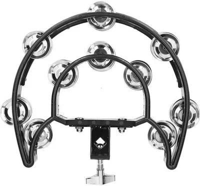 Produktbild von Dailygoods- Tambourine multifunktional - 40 Glocken - Inklusive Montagebügel - Leichtgewicht - Handy - Geeignet für KTV/Kirche - Percussion
