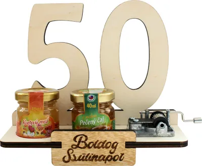 Obrázok produktu pre Darčekový stojan 50 rokov s verklíkom HU