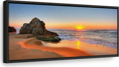 Produktbild von Italienischer Leinwand Leinwandbild - New Day (1 Part) Narrow 90x30 cm Landschaften c-B-0334-b-a