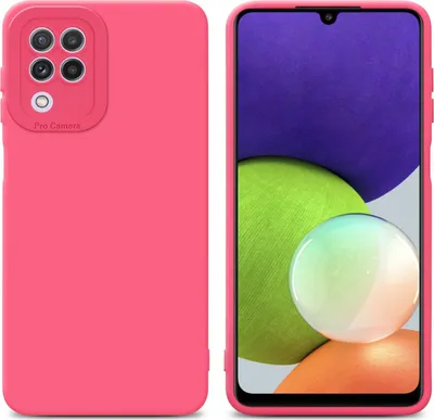 Produktbild von Cadorabo Hülle für Samsung Galaxy A22 4G Schutz Hülle in Rot TPU Silikon Etui Case Handyhülle
