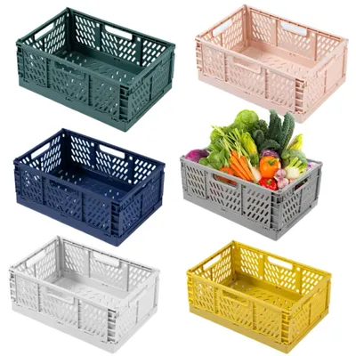 Produktbild von Faltbarer Aufbewahrungskorb - Stapelbar - Aufbewahrungsboxen - Aufbewahrungskörbe - Organisieren - Verschiedene Größen 30 x 20 x 12 cm