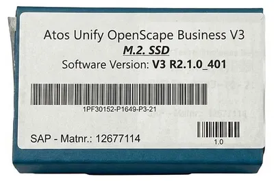 Immagine prodotto di Mitel OpenScape Business Software auf M.2 SATA SSD,
