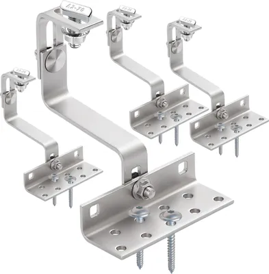 Produktbild von 1 Modul Montageset Ziegeldachhaken, 10cm, Hammerkopf 22,8