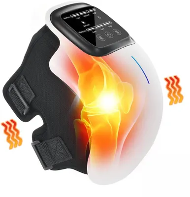 Produktbild von Kniemassagegerät, Kabelloses Kniemassagegerät mit Infrarot-Heizung, Vibrationsmassage, LED-Touchscreen, Ladeanschluss, Typ C