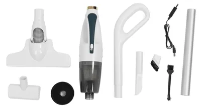 Image de Aspirateur à main, puissance d'aspiration élevée, autonomie de 30 minutes, élimination des poils d'animaux, silencieux, sans fil, avec 4 embouts pour la maison et la voiture