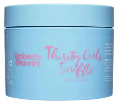 Produktbild von Umberto Giannini, Thirsty Curls, Hair Leave-In Cremebehandlung, feuchtigkeitsspendend und definierend, 300 ml