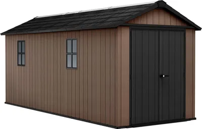 Immagine prodotto di Dmora Casetta da Giardino Kincardine 539x230x246h cm Marrone, Resistente Agli Agenti Atmosferici Presenza Finestre