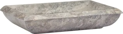 Zdjęcie produktu dla vidaXL Umywalka szara 50x35x10 cm marmurowa