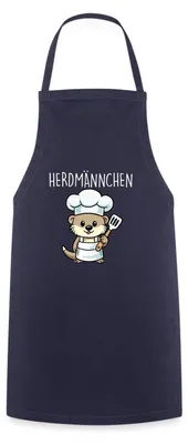 Produktbild von Spreadshirt Herdmännchen Otter Koch Kochschürze, One size, Navy