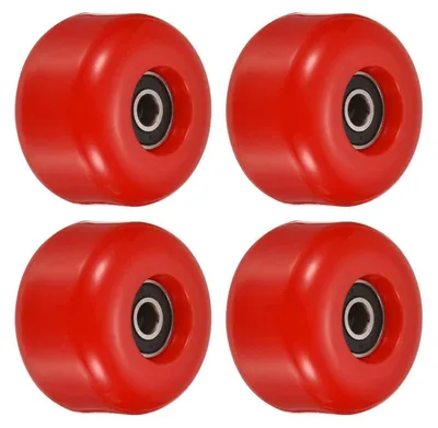 Produktbild von Skateboard Rollen 36x54mm Polyurethan85A Rot mit ABEC-Lagern für Cruiser und Mini-Boards