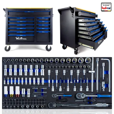 Zdjęcie produktu dla Wózek warsztatowy ToolCar Wózek narzędziowy WS 10/12 pełnych szuflad