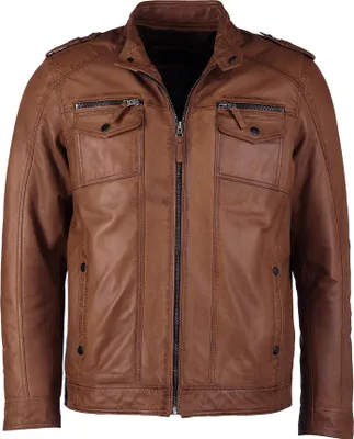 Produktbild von JCC Lederjacke 1101019-2 Herren cognac XL