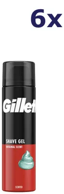 Produktbild von 6x Gillette Scheergel - Regular 200 ml