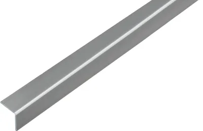 Image de Alberts 432959 Cornière, autocollante, plastique, aspect inox, 1000 x 20 x 20 mm
