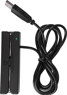Produktbild von USB MSR90 3-ścieżkowy czytnik kart kredytowych z paskiem magnetycznym Hi Co