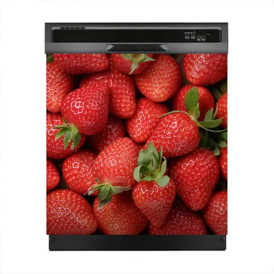 Produktbild von Magnete Dekorative 60x60 cm Küche Magnetmatte Spülmaschine - frische Erdbeeren