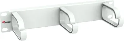 Produktbild von Equip Kabeldurchführung 10" 1HE 3x Plastikringe weiß