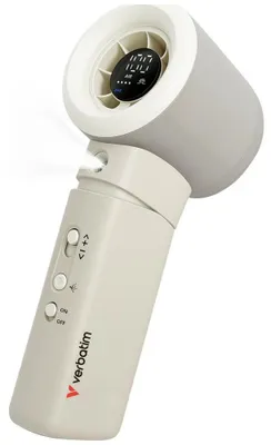 Image de Ventilateur à main sur batterie Verbatim Cool'n'Go Aqua Breeze (Blanc/Argent)