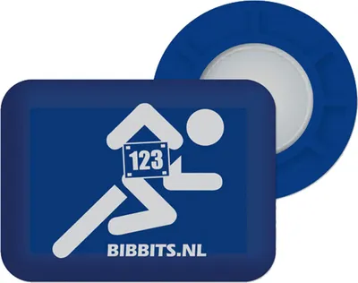 Produktbild von BibBits - Magnetische Startnummernhalter, Farbe:Blau