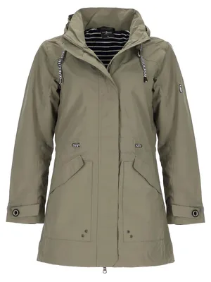 Produktbild von Blue Wave Damen Funktionsparka Mina mit Jersey Innenfutter - Wasserdichte und Atmungsaktive Funktionsjacke in Schilf Größe 44