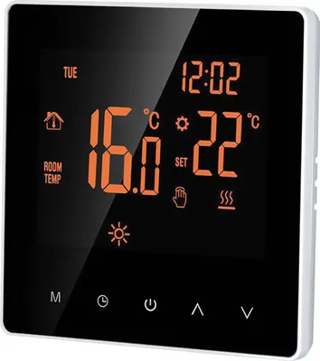 Zdjęcie produktu dla Inteligentny termostat Cyfrowy regulator temperatury Wyświetlacz LCD Ekran dotykowy Tydzień Programowalny elektryczny termostat ogrzewania podłogowego dla domu, szkoły, biura, hotelu 16A