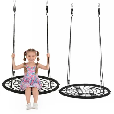 Productafbeelding van Nestschommel | Kinderschommel | Ø102 CM | Max 120 KG | Zwart