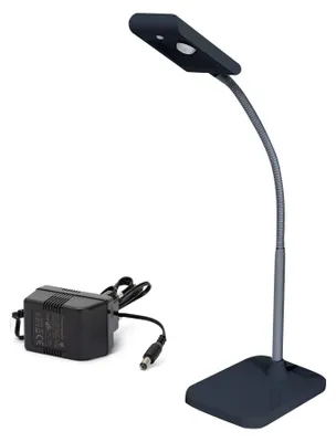 Image de Lampe de bureau LED 3W avec bras flexible, Noir