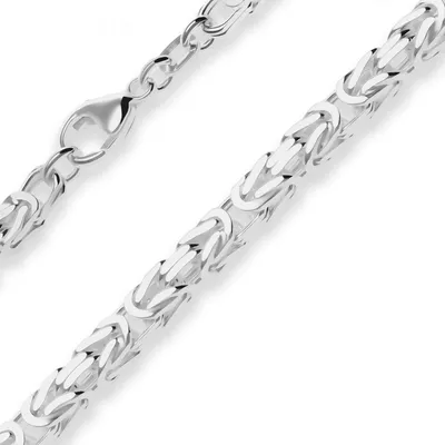 Produktbild von 4mm Armband Königskette Silberarmband Armschmuck aus 925 Silber 19cm
