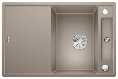 Image de BLANCO AXIA III 45 S, SILGRANIT® PuraDur®, tartufo, réversible, planche à découper en verre incluse