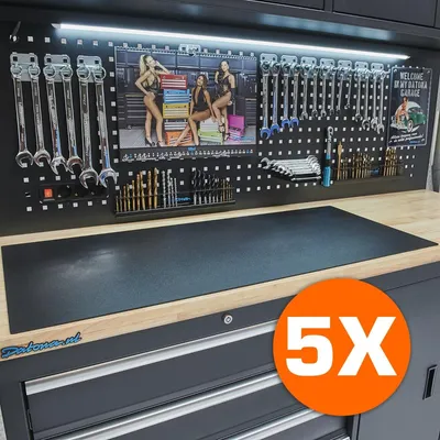 Productafbeelding van PVC werkbankmat voor werkbank 100 cm - 5 stuks