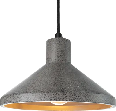Produktbild von Hängelampe, E27, Lampe Für Wohnzimmer Esszimmer Küche, Höhenverstellbar Farbe Beton-Sandstein-Schwarz